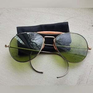 RARE Authentic All-Original 1940s WWII Myer Aviator Sunglasses